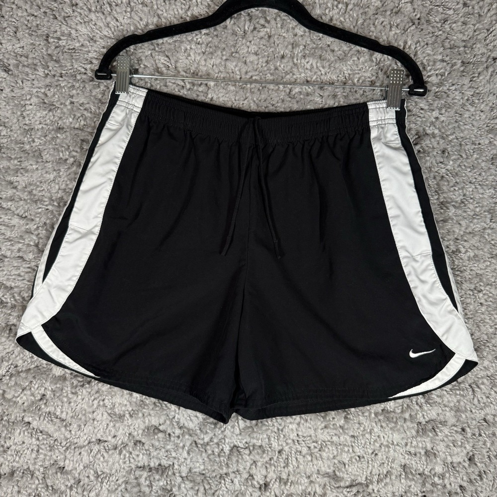 Vintage Women's Nike‎ Dry Fit Medium Black Pull On Running Shorts Gray Tag